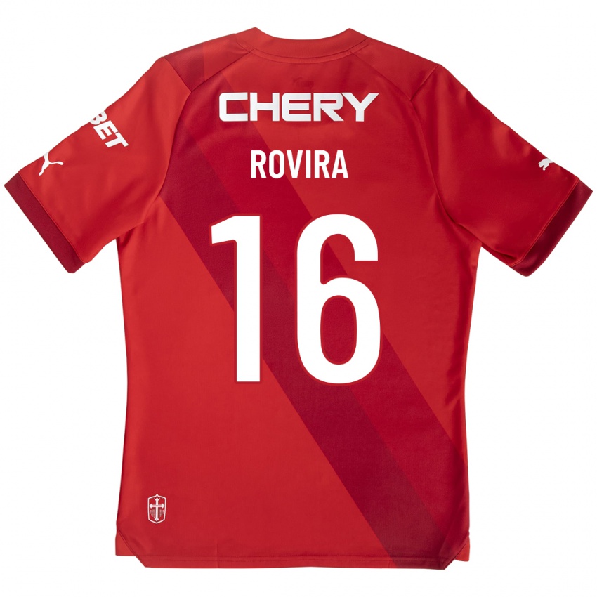 Kinderen Brayan Rovira #16 Rood Uitshirt Uittenue 2023/24 T-Shirt