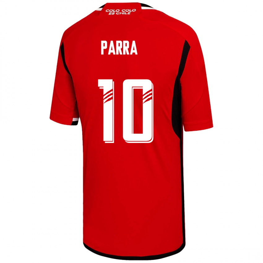Kinderen Pablo Parra #10 Rood Uitshirt Uittenue 2023/24 T-Shirt
