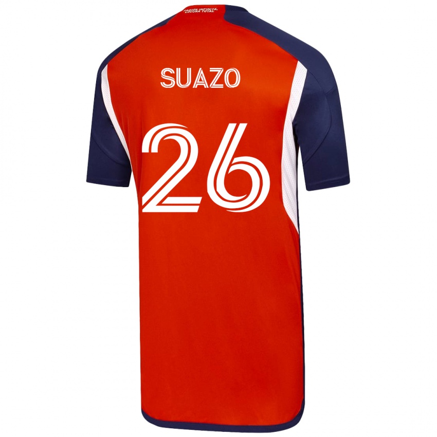 Kinderen Gretzel Suazo #26 Wit Uitshirt Uittenue 2023/24 T-Shirt