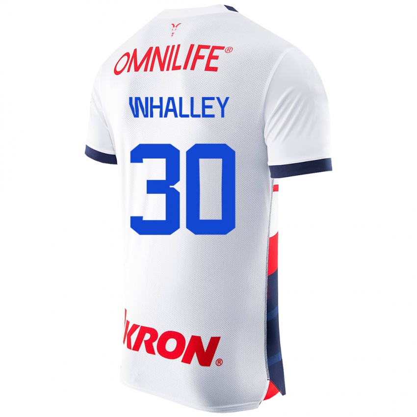 Kinderen Óscar Whalley #30 Wit Uitshirt Uittenue 2023/24 T-Shirt