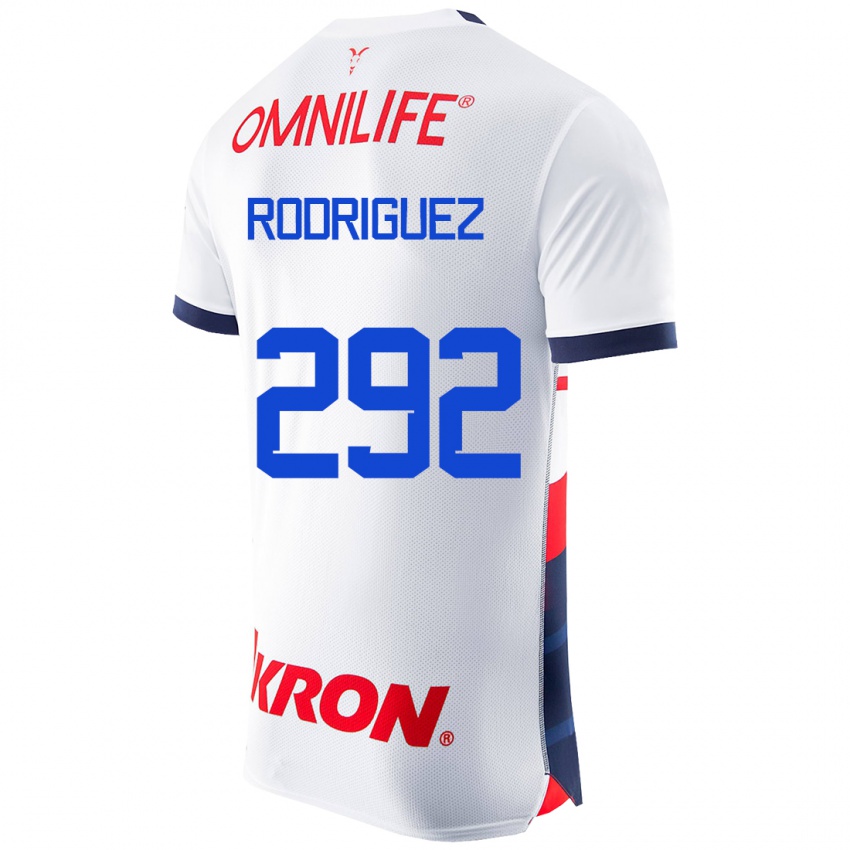 Kinderen Emiliano Rodríguez #292 Wit Uitshirt Uittenue 2023/24 T-Shirt