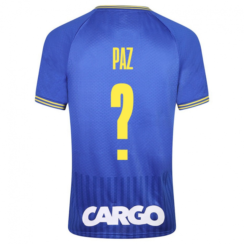 Kinderen Jonathan Paz #0 Blauw Uitshirt Uittenue 2023/24 T-Shirt