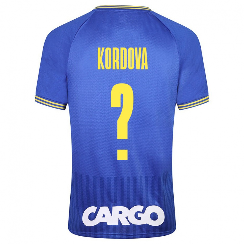 Kinderen Adir Kordova #0 Blauw Uitshirt Uittenue 2023/24 T-Shirt