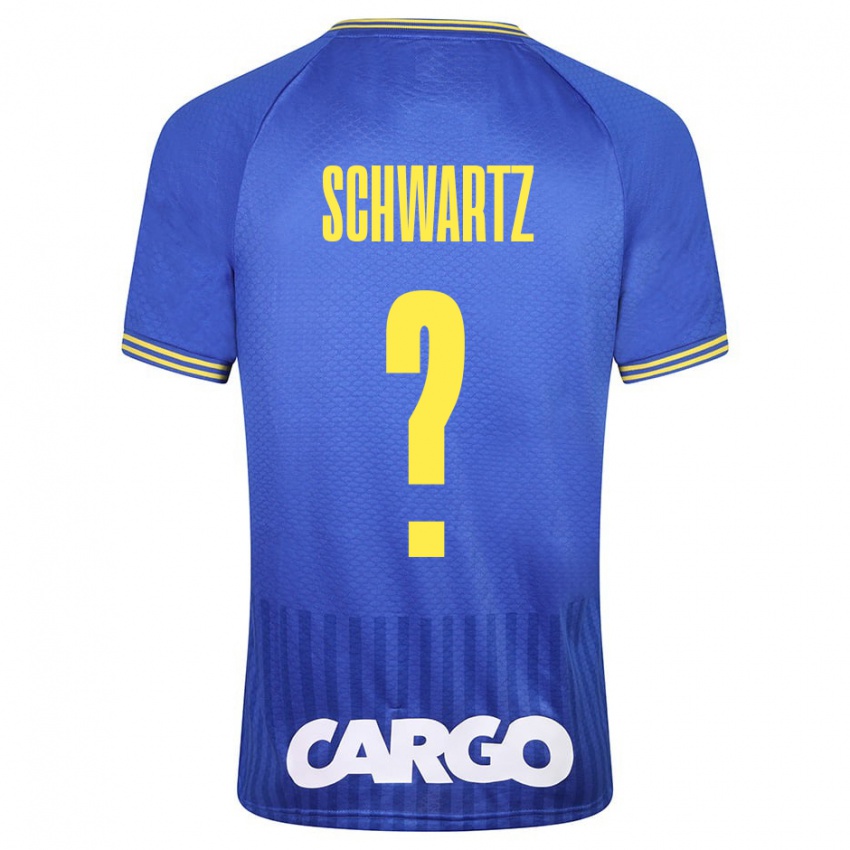 Kinderen Noam Schwartz #0 Blauw Uitshirt Uittenue 2023/24 T-Shirt