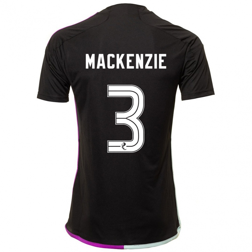 Kinderen Jack Mackenzie #3 Zwart Uitshirt Uittenue 2023/24 T-Shirt