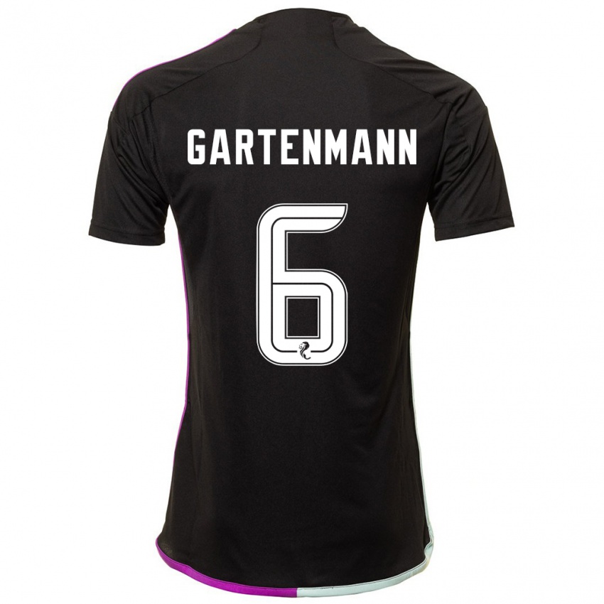 Kinderen Stefan Gartenmann #6 Zwart Uitshirt Uittenue 2023/24 T-Shirt