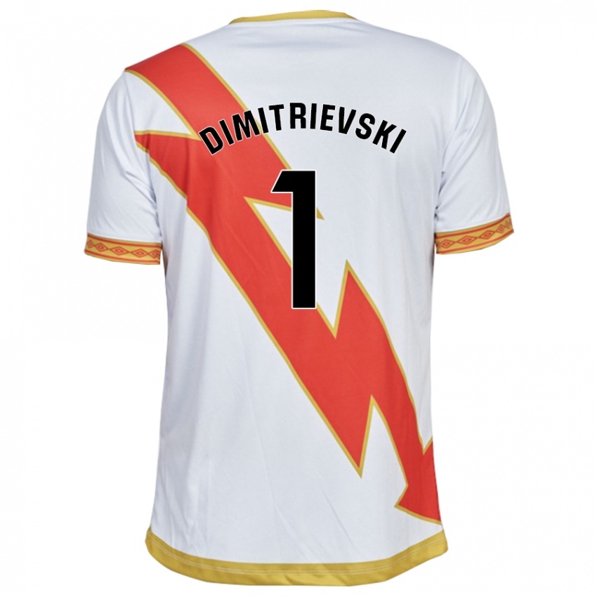 Heren Stole Dimitrievski #1 Wit Thuisshirt Thuistenue 2023/24 T-Shirt