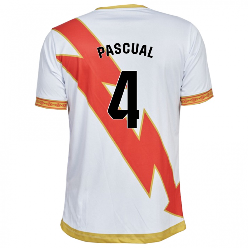 Heren Martin Pascual #4 Wit Thuisshirt Thuistenue 2023/24 T-Shirt