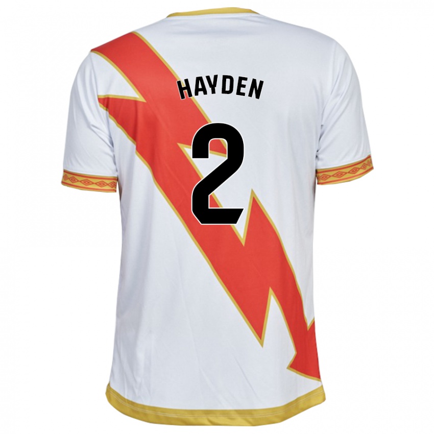 Heren Danielle Hayden #2 Wit Thuisshirt Thuistenue 2023/24 T-Shirt