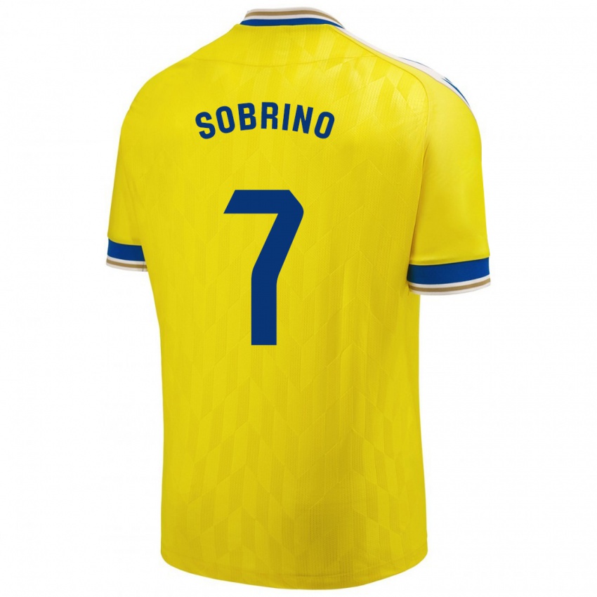 Heren Ruben Sobrino #7 Geel Thuisshirt Thuistenue 2023/24 T-Shirt