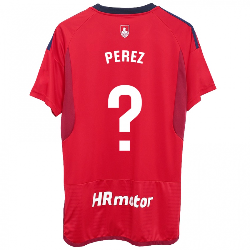 Heren Bruno Perez #0 Rood Thuisshirt Thuistenue 2023/24 T-Shirt