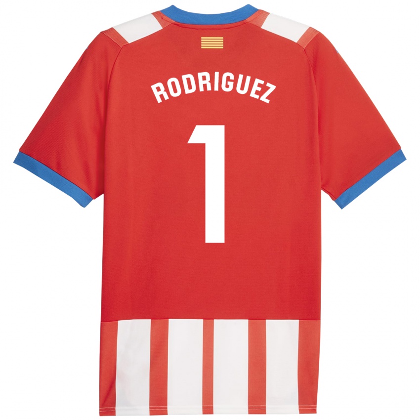 Heren Maria Rodríguez #1 Rood Wit Thuisshirt Thuistenue 2023/24 T-Shirt