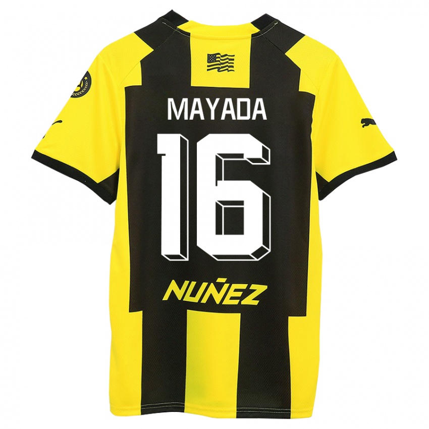 Heren Camilo Mayada #16 Geel Zwart Thuisshirt Thuistenue 2023/24 T-Shirt