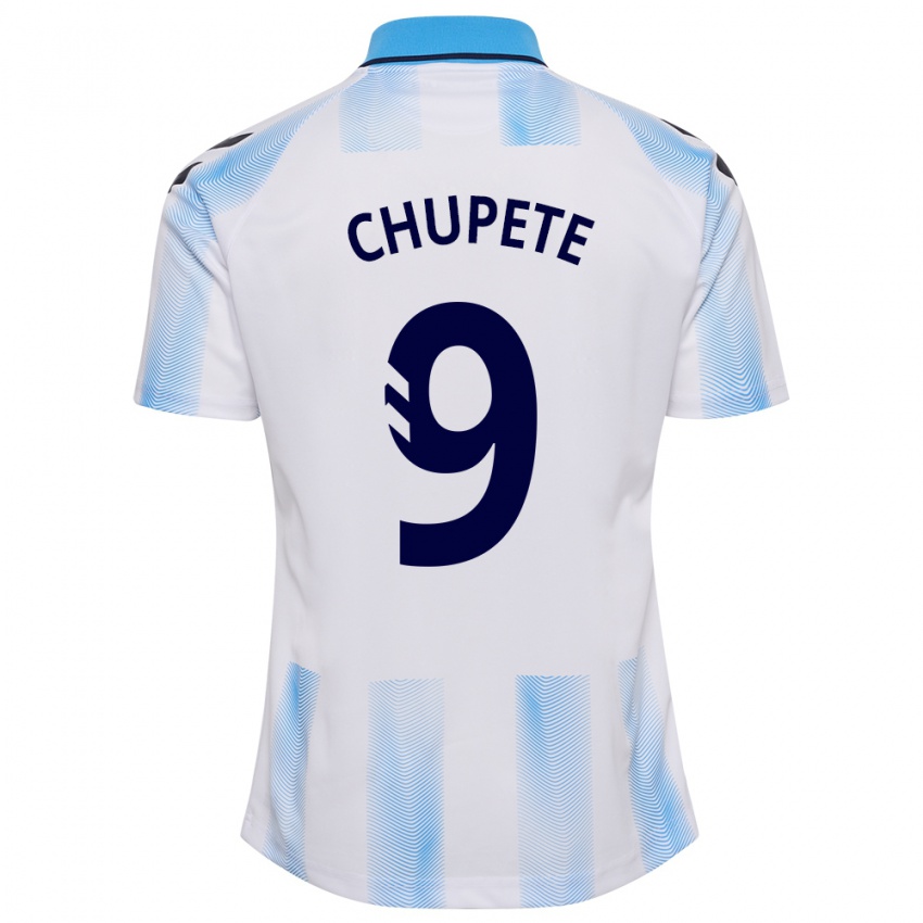 Heren Chupete #9 Wit Blauw Thuisshirt Thuistenue 2023/24 T-Shirt