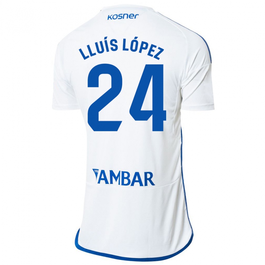 Heren Lluís López #24 Wit Thuisshirt Thuistenue 2023/24 T-Shirt
