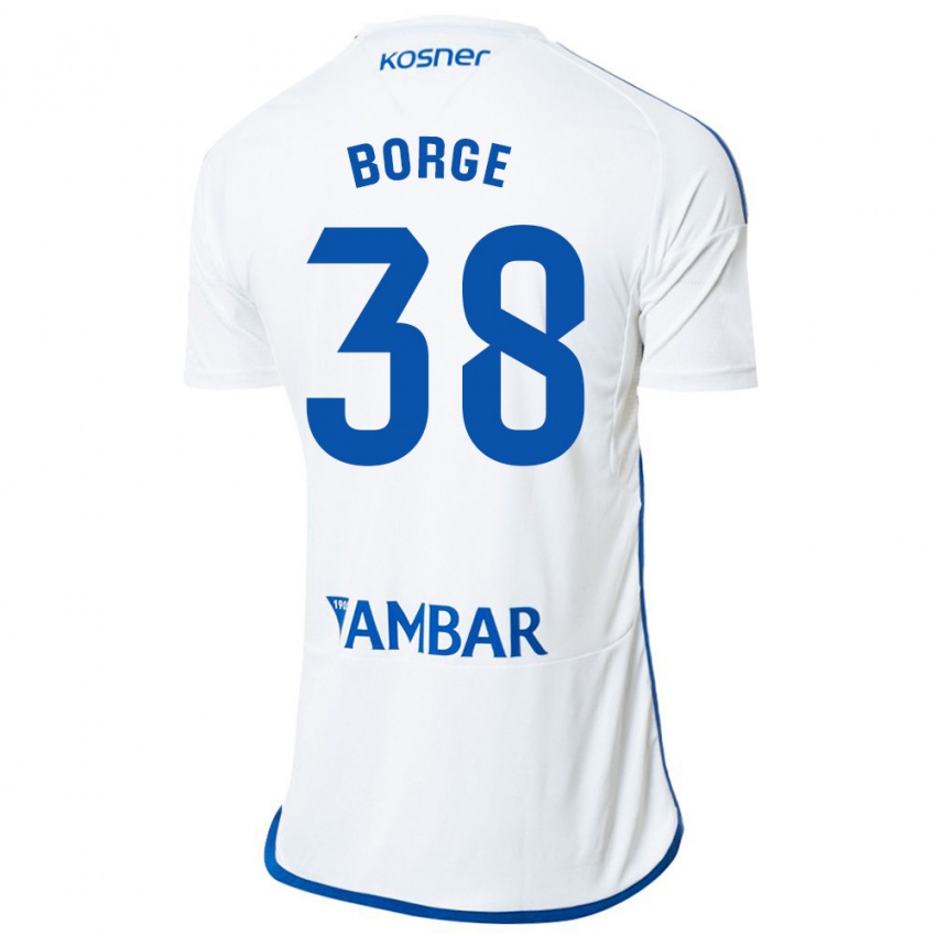 Heren Andrés Borge #38 Wit Thuisshirt Thuistenue 2023/24 T-Shirt