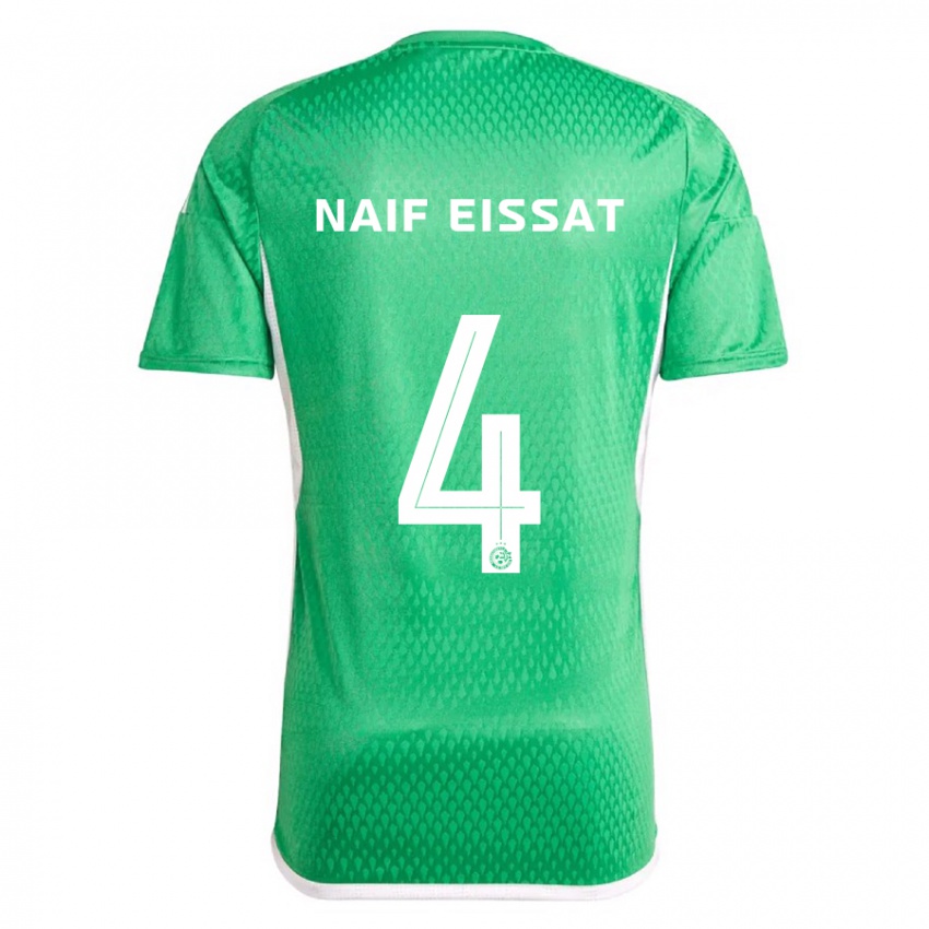 Heren Lisav Naif Eissat #4 Wit Blauw Thuisshirt Thuistenue 2023/24 T-Shirt