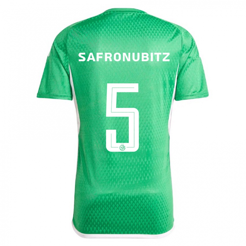 Heren Dan Safronubitz #5 Wit Blauw Thuisshirt Thuistenue 2023/24 T-Shirt