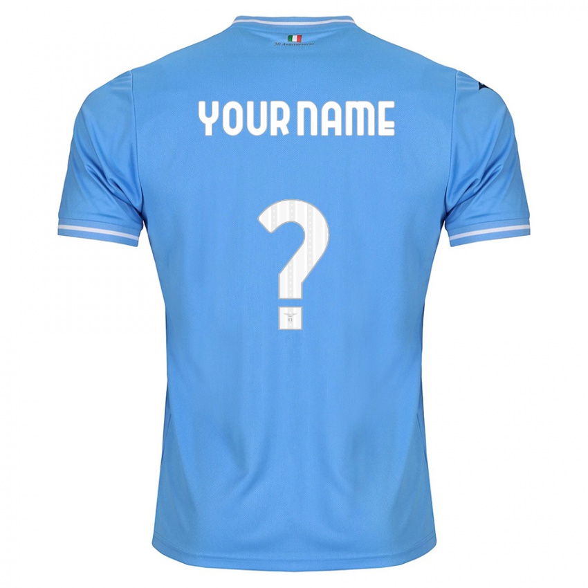 Heren Uw Naam #0 Blauw Thuisshirt Thuistenue 2023/24 T-Shirt