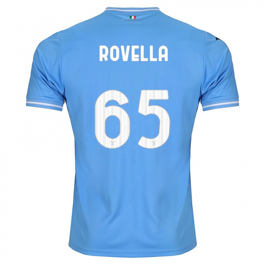 Heren Nicolo Rovella #65 Blauw Thuisshirt Thuistenue 2023/24 T-Shirt