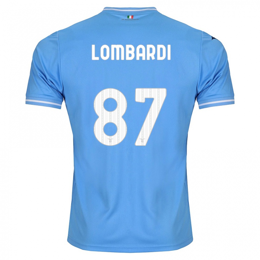 Heren Cristiano Lombardi #87 Blauw Thuisshirt Thuistenue 2023/24 T-Shirt