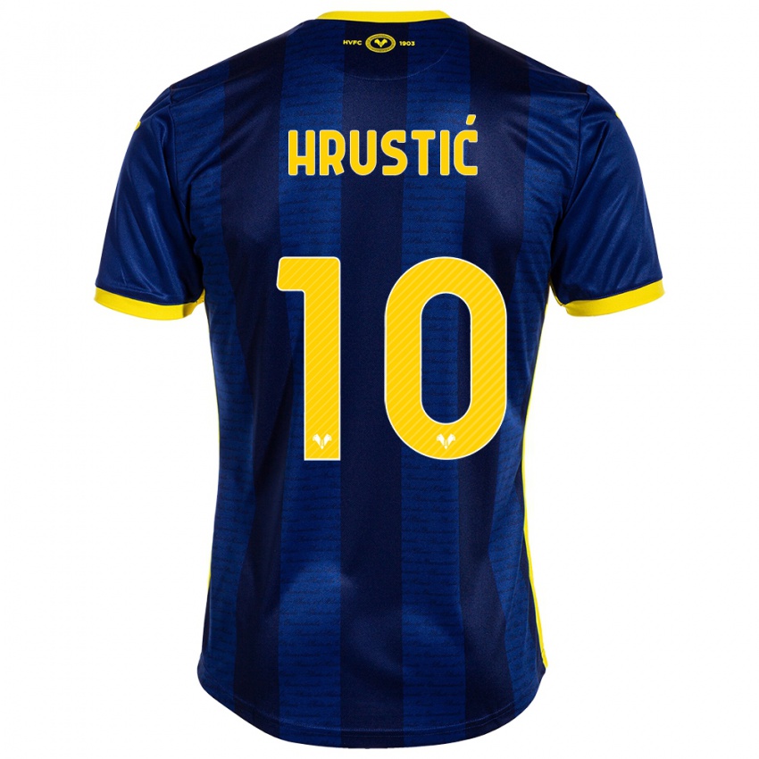 Heren Ajdin Hrustic #10 Marine Thuisshirt Thuistenue 2023/24 T-Shirt