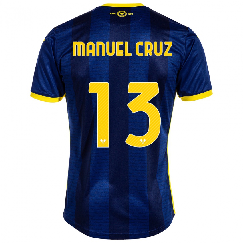 Heren Juan Manuel Cruz #13 Marine Thuisshirt Thuistenue 2023/24 T-Shirt