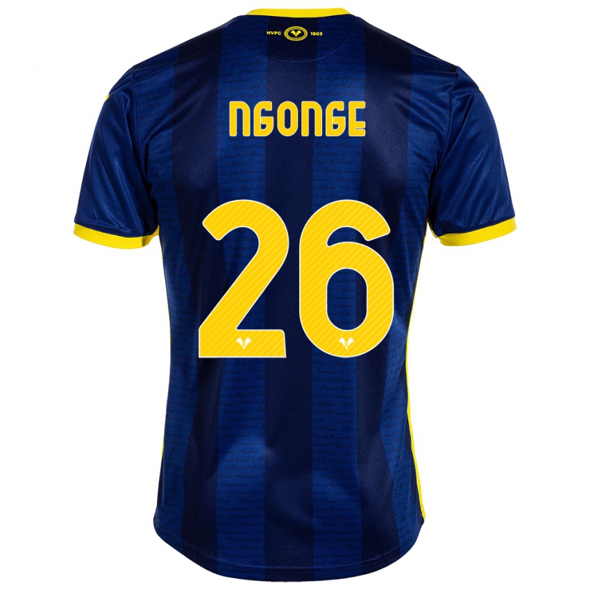 Heren Cyril Ngonge #26 Marine Thuisshirt Thuistenue 2023/24 T-Shirt