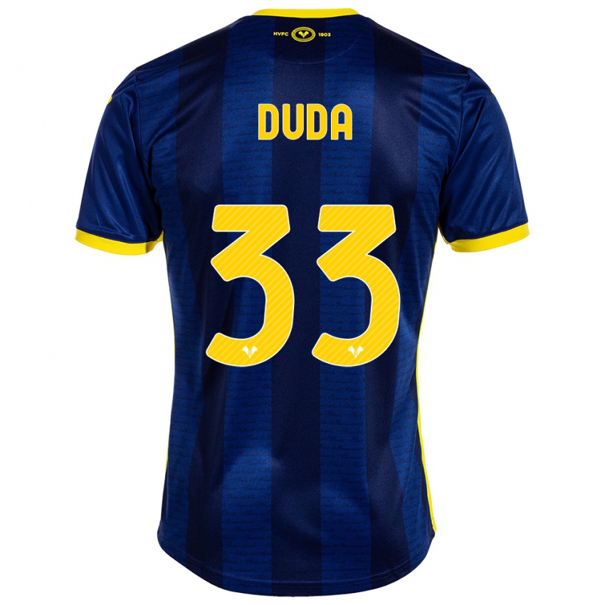 Heren Ondrej Duda #33 Marine Thuisshirt Thuistenue 2023/24 T-Shirt