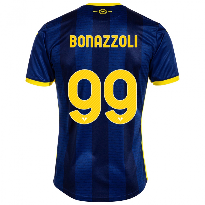 Heren Federico Bonazzoli #99 Marine Thuisshirt Thuistenue 2023/24 T-Shirt