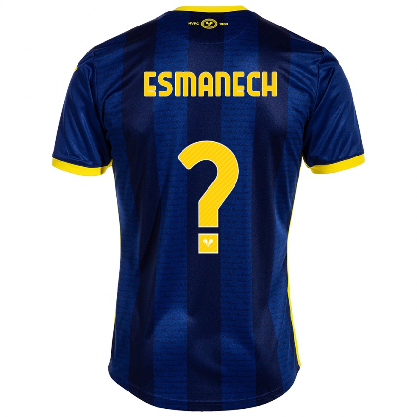 Heren Inigo Esmanech #0 Marine Thuisshirt Thuistenue 2023/24 T-Shirt