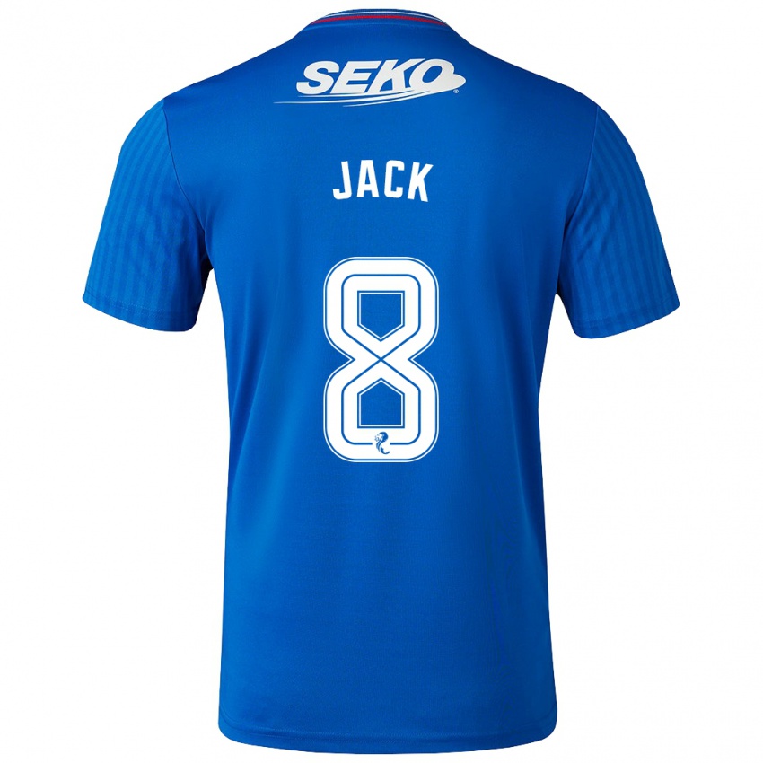 Heren Ryan Jack #8 Blauw Thuisshirt Thuistenue 2023/24 T-Shirt