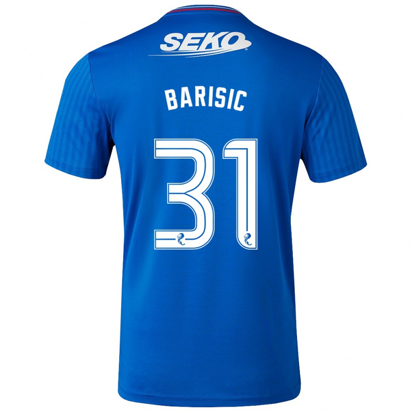 Heren Borna Barisic #31 Blauw Thuisshirt Thuistenue 2023/24 T-Shirt