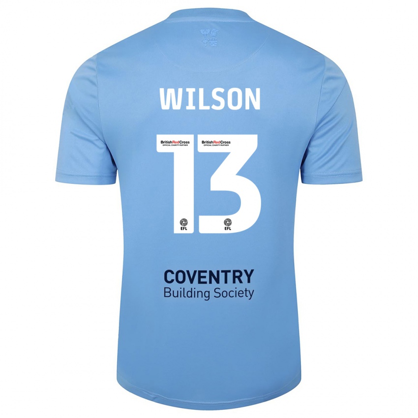 Heren Ben Wilson #13 Hemelsblauw Thuisshirt Thuistenue 2023/24 T-Shirt