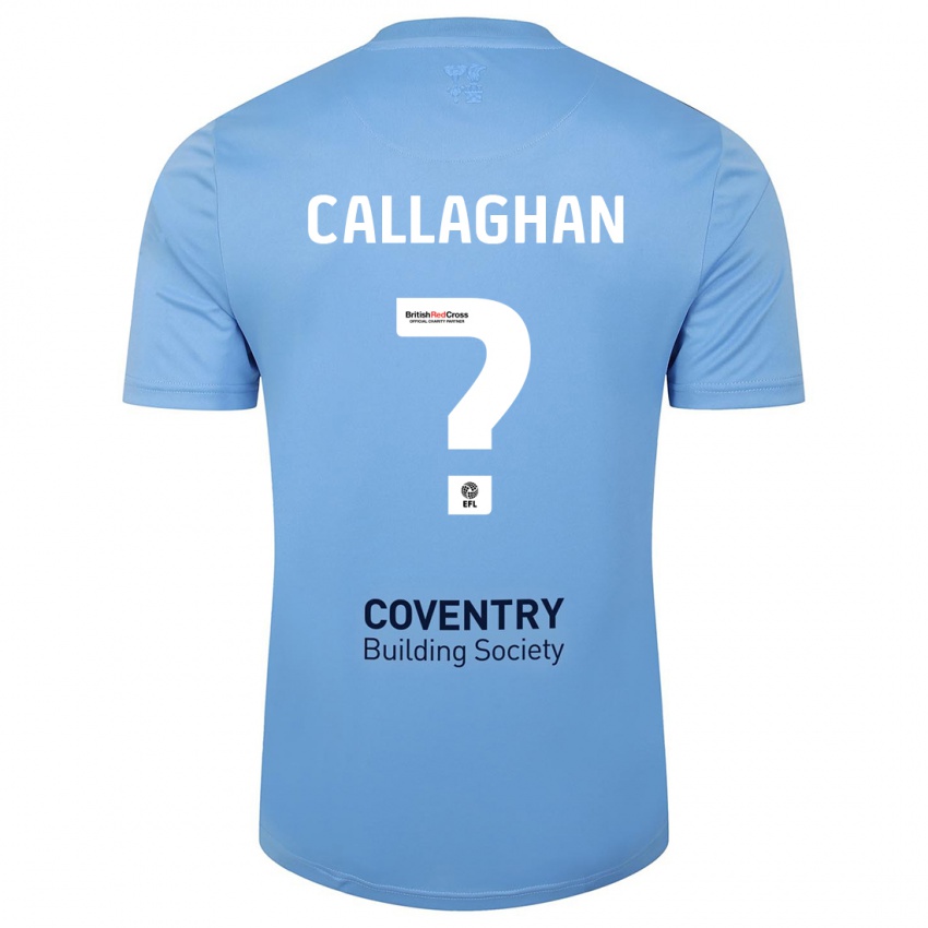 Heren Charlie Callaghan #0 Hemelsblauw Thuisshirt Thuistenue 2023/24 T-Shirt