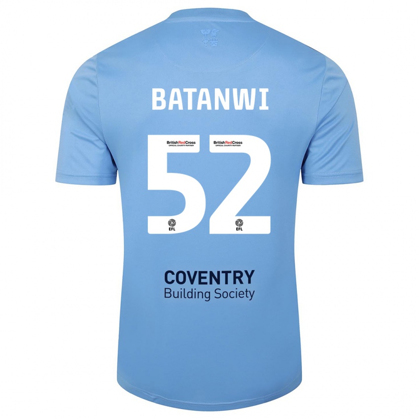 Heren Tristen Batanwi #52 Hemelsblauw Thuisshirt Thuistenue 2023/24 T-Shirt