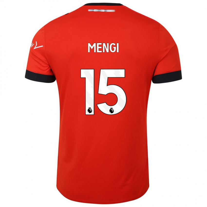 Heren Teden Mengi #15 Rood Thuisshirt Thuistenue 2023/24 T-Shirt