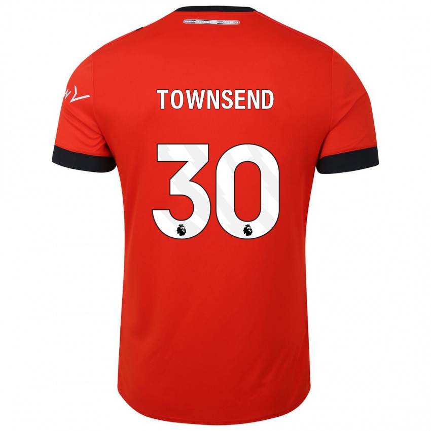 Heren Andros Townsend #30 Rood Thuisshirt Thuistenue 2023/24 T-Shirt