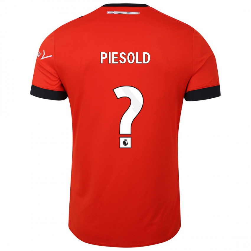 Heren Axel Piesold #0 Rood Thuisshirt Thuistenue 2023/24 T-Shirt
