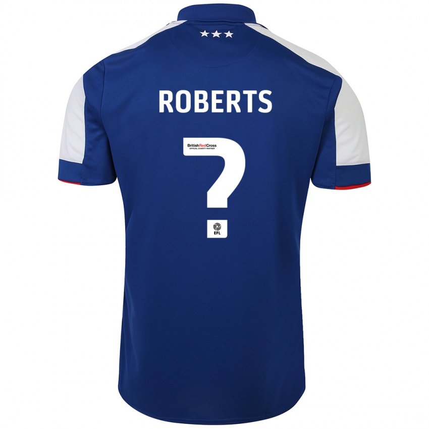 Heren Mathaeus Roberts #0 Blauw Thuisshirt Thuistenue 2023/24 T-Shirt