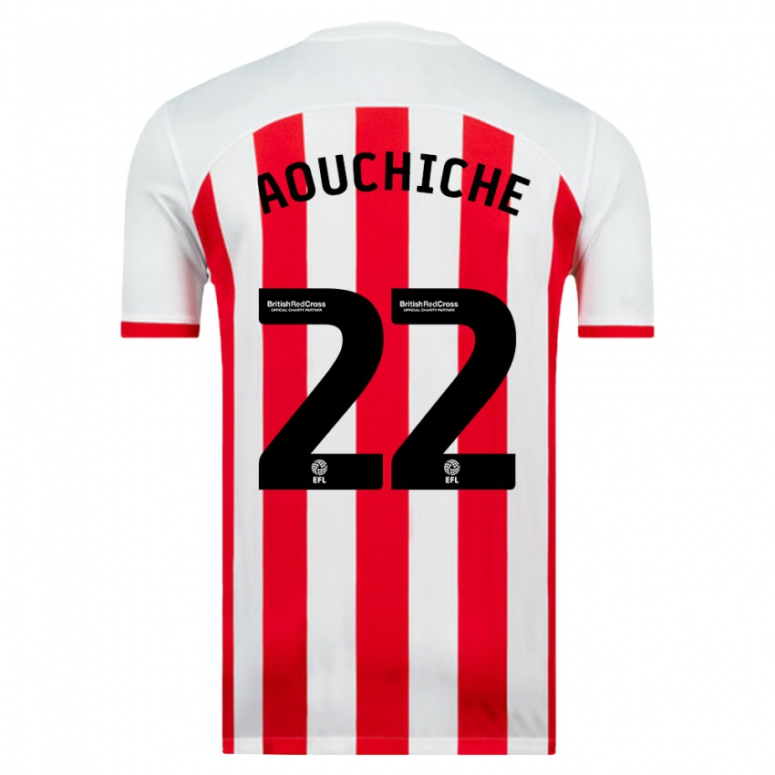 Heren Adil Aouchiche #22 Wit Thuisshirt Thuistenue 2023/24 T-Shirt