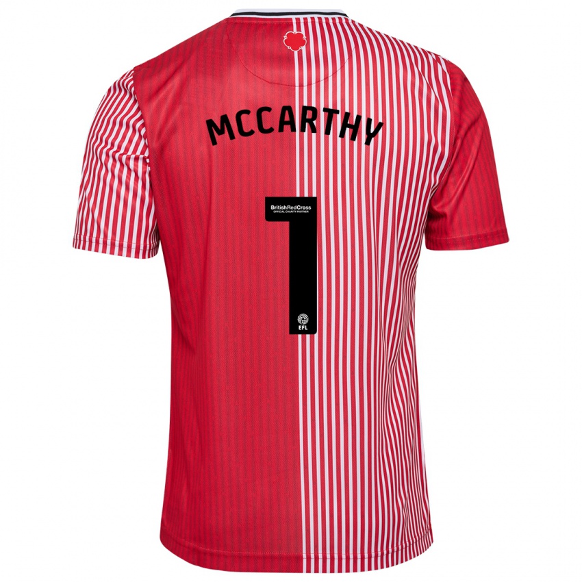 Heren Alex Mccarthy #1 Rood Thuisshirt Thuistenue 2023/24 T-Shirt