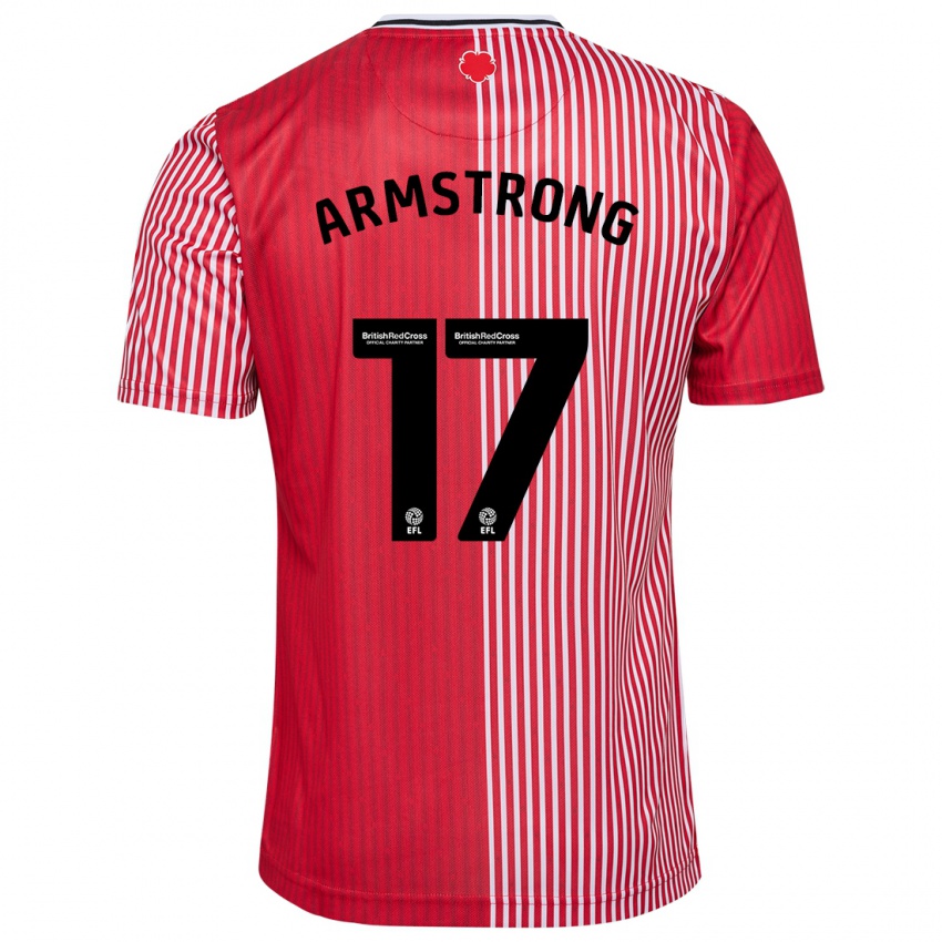 Heren Stuart Armstrong #17 Rood Thuisshirt Thuistenue 2023/24 T-Shirt