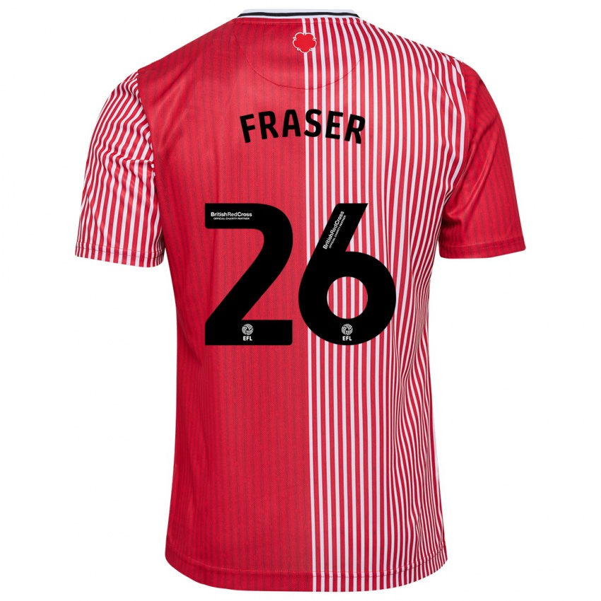 Heren Ryan Fraser #26 Rood Thuisshirt Thuistenue 2023/24 T-Shirt