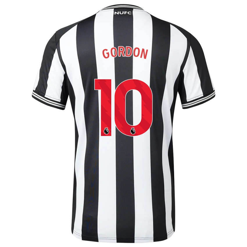 Heren Anthony Gordon #10 Zwart Wit Thuisshirt Thuistenue 2023/24 T-Shirt