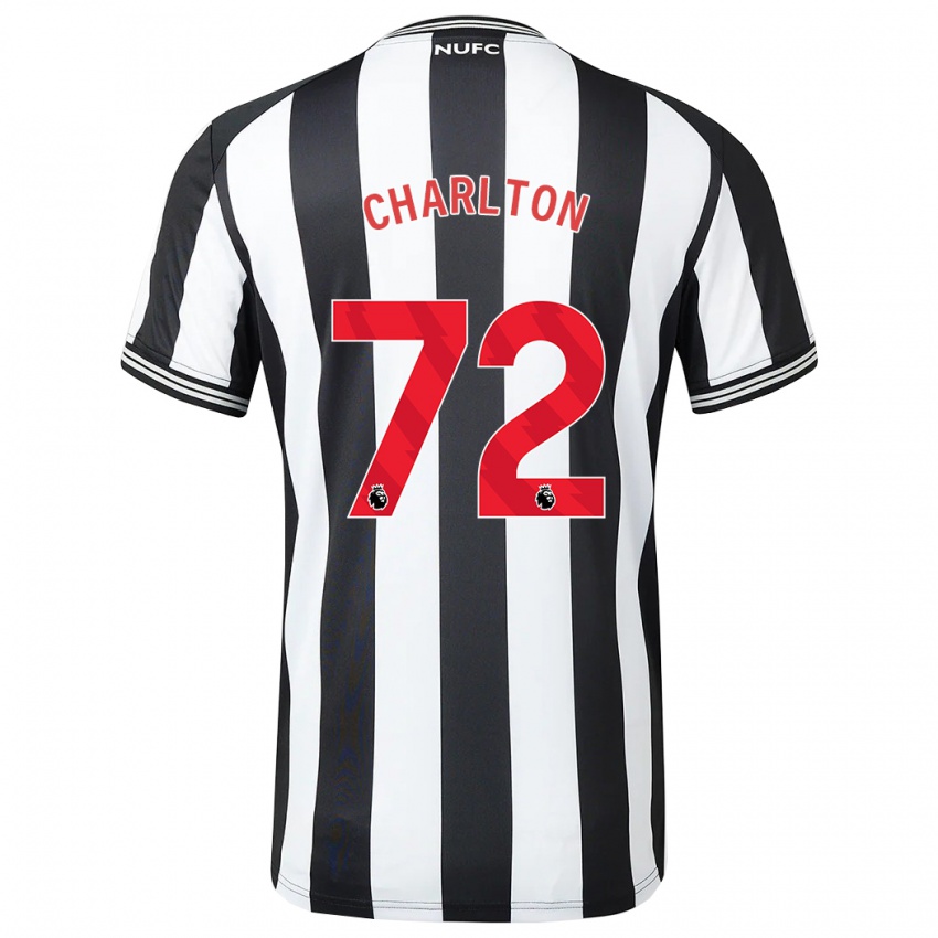 Heren Dylan Charlton #72 Zwart Wit Thuisshirt Thuistenue 2023/24 T-Shirt