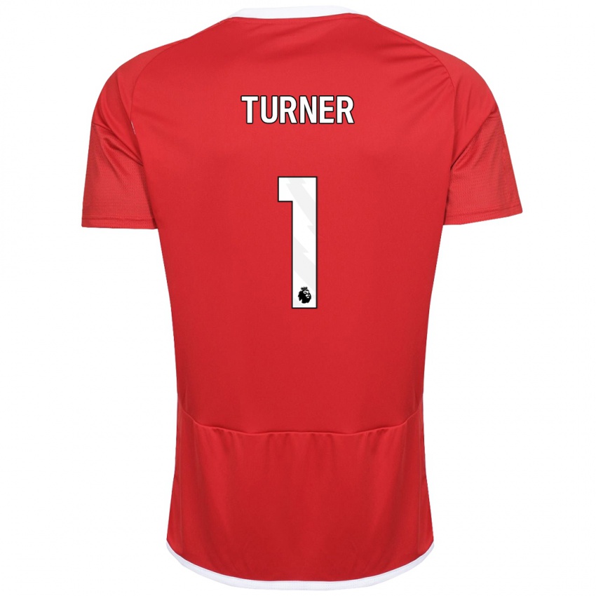 Heren Matt Turner #1 Rood Thuisshirt Thuistenue 2023/24 T-Shirt