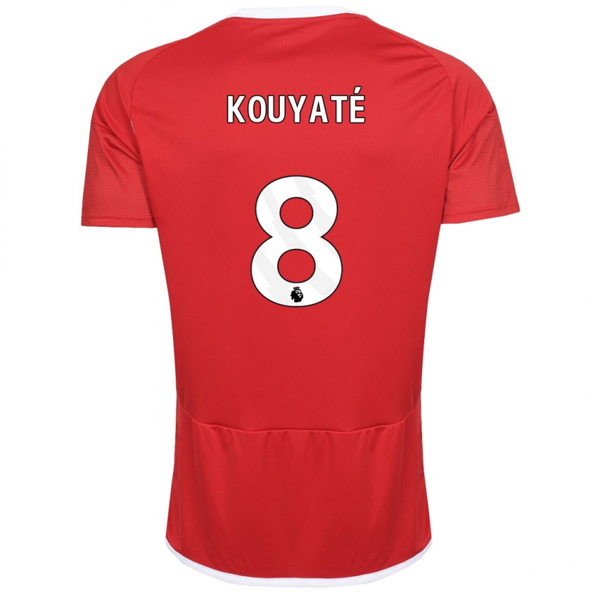 Heren Cheikhou Kouyate #8 Rood Thuisshirt Thuistenue 2023/24 T-Shirt