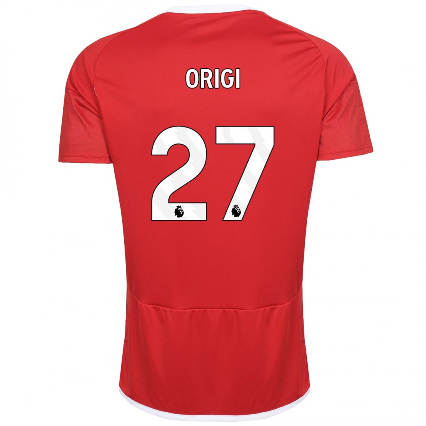 Heren Divock Origi #27 Rood Thuisshirt Thuistenue 2023/24 T-Shirt