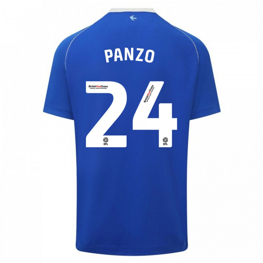 Heren Jonathan Panzo #24 Blauw Thuisshirt Thuistenue 2023/24 T-Shirt